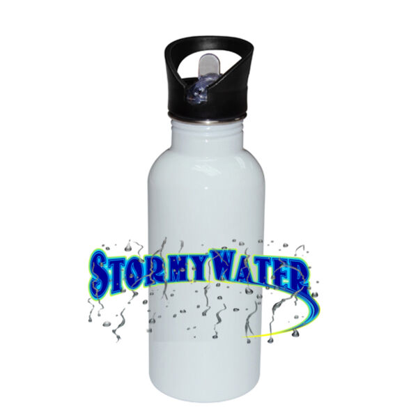 Get wet - Stainless Bottle with Straw Top Thumbnail